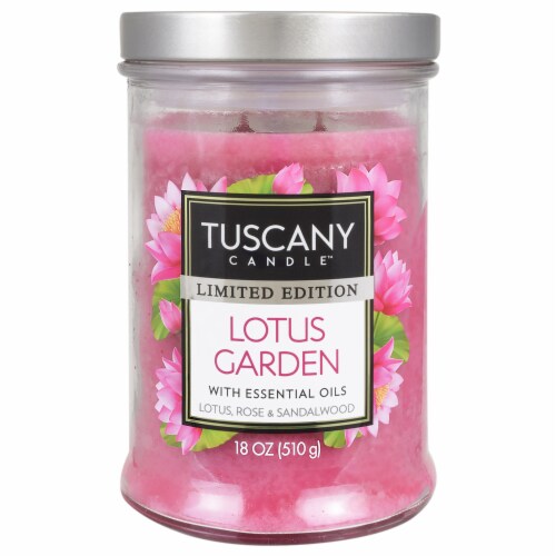 Tuscany Candle Lotus Garden Limited Edition Jar Candle Perspective: front
