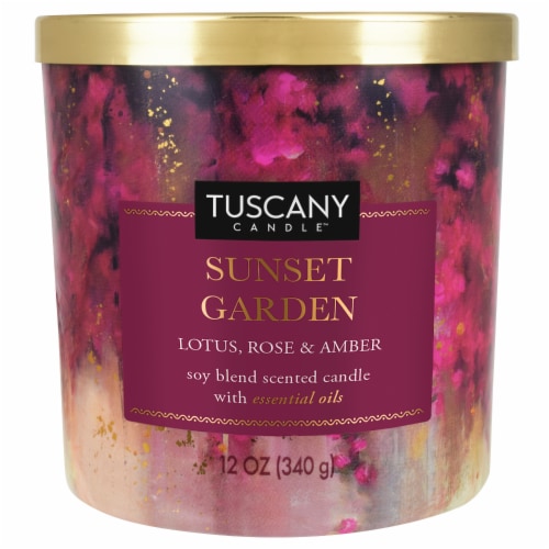Tuscany Candle™ Sunset Garden Jar Candle Perspective: front