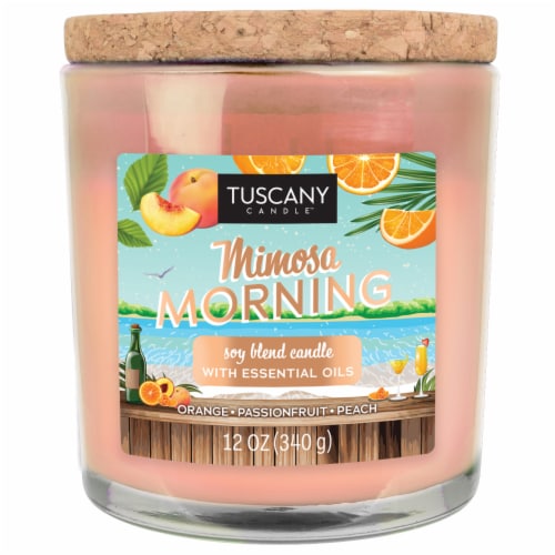 Tuscany™ Limited Edition Scented Jar Candle - Mimosa Morning Perspective: front