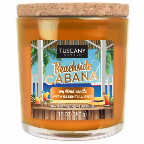 Tuscany™ Limited Edition Scented Jar Candle - Beachside Cabana Perspective: front
