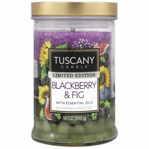 Tuscany Limited Edition Blackberry & Fig Fall Jar Candle Perspective: front