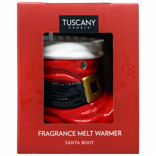 Tuscany LImited Edition Fragrance Wax Warmer - Santa Boot Perspective: front