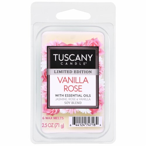 Tuscany Candle Valentine's Day Limited Edition Vanilla Rose Candle Perspective: front