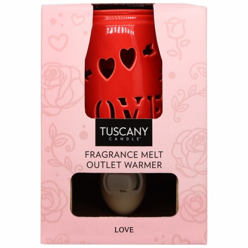 Tuscany Candle Valentine's Day Limited Edition Love Outlet Warmer Perspective: front