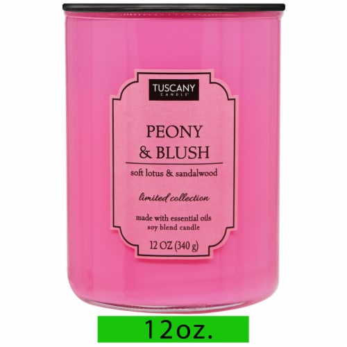 Tuscany Candle™ Color Splash Collection Jar Candle Peony & Blush Perspective: front