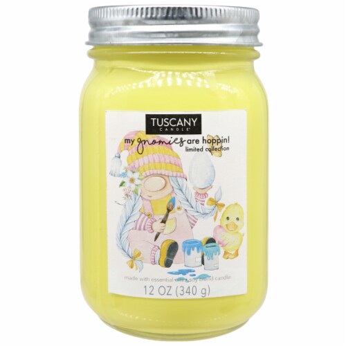 Tuscany Limited Edition Scented Jar Candle - Eggs & Chick Perspective: front