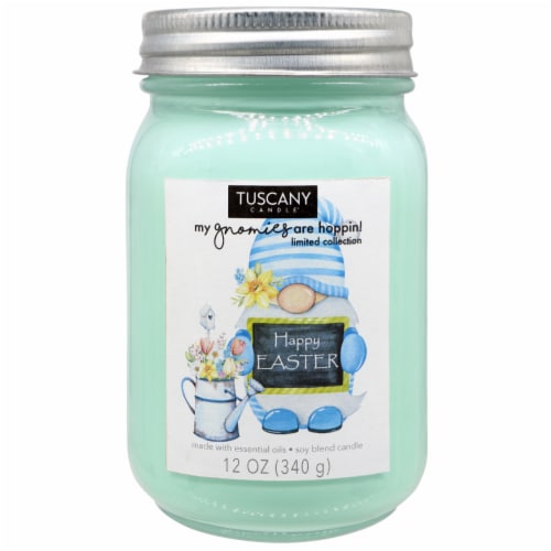 Tuscany Limited Edition Scented Jar Candle - Happy Easter Perspective: front