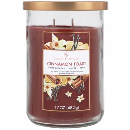Candle Essentials Scented Jar Candle - Cinnamon French Toast Perspective: front