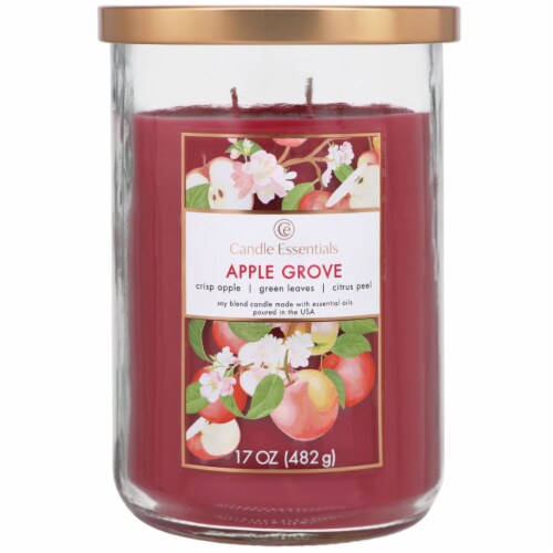 Candle Essentials Scented Jar Candle - Apple Grove Perspective: front
