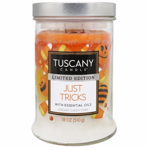 Tuscany Candle® Limited Edition Just Tricks Scented Triple Pour Jar Candle Perspective: front