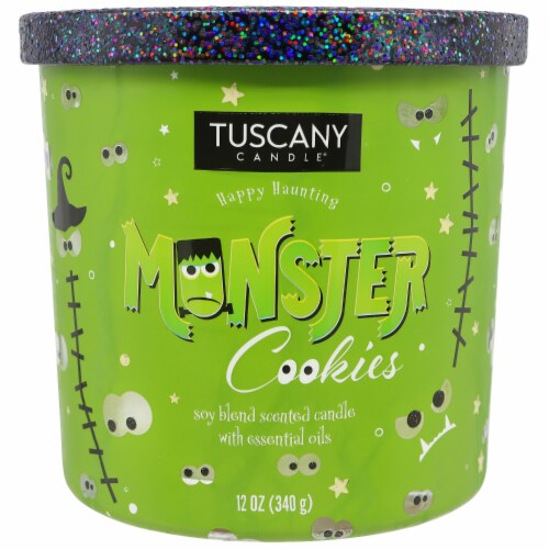 Tuscany Candle® Limited Edition Monster Cookies Scented Jar Candle Perspective: front