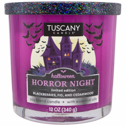 Tuscany Candle® Limited Edition Halloween Horror Night Jar Candle Perspective: front