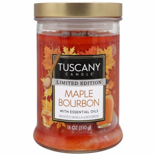 Tuscany Candle® Limited Edition Scented Jar Candle - Maple Bourbon Perspective: front