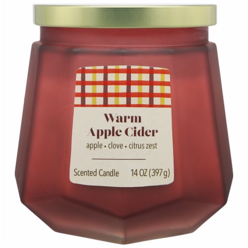 Tuscany Empire Limited Edition Scented Jar Candle - Warm Apple Cider Perspective: front