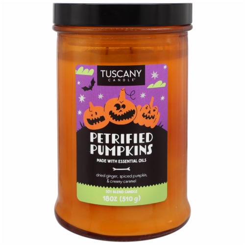 Tuscany Candle®  Limited Edition Petrified Pumpkins Scented Jar Candle Perspective: front