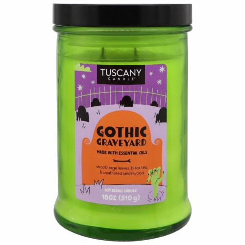 Tuscany Candle® Limited Edition Gothic Graveyard Scented Jar Candle Perspective: front