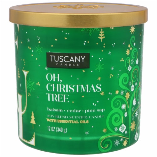 Tuscany Limited Edition Oh, Christmas Tree Candle Perspective: front