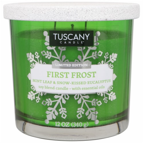 Tuscany Limited Edition First Frost Jar Candle Perspective: front