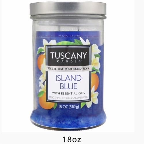 Tuscany Candle® Scented Jar Candle - Island Blue Perspective: front