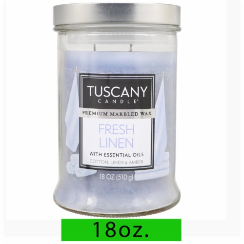 Tuscany Candle® Scented Jar Candle - Fresh Linen Perspective: front