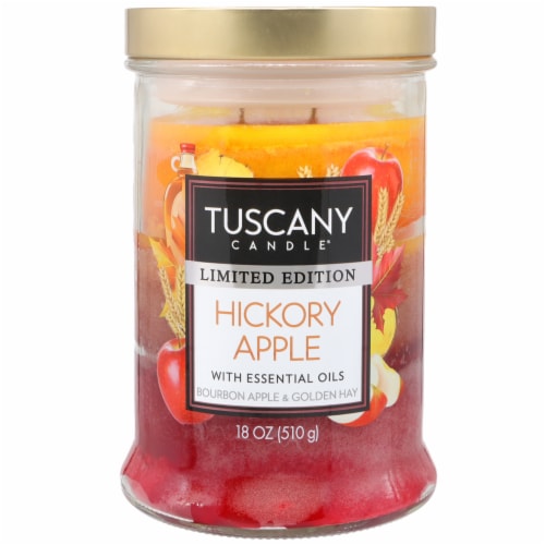 Tuscany Candle® Limited Edition Hickory Apple Jar Candle Perspective: front