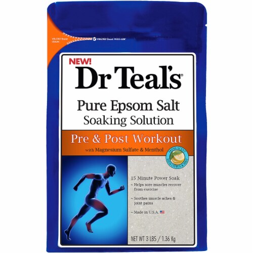 Dr Teal's Pure Epsom Salt Soak Pre & Post Workout (Pack of 14), 14
