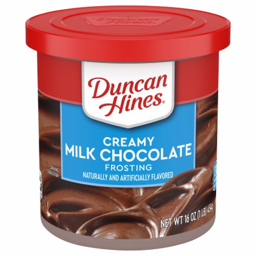 Duncan Hines® Swiss Miss® Creamy Milk Chocolate Frosting Perspective: front