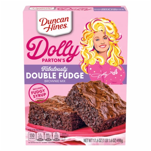 Duncan Hines Dolly Parton's Fabulously Double Fudge Brownie Mix Perspective: front