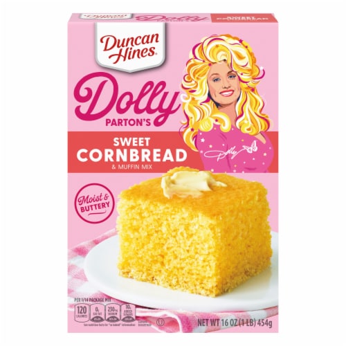 Duncan Hines Dolly Parton's Sweet Cornbread & Muffin Mix Perspective: front