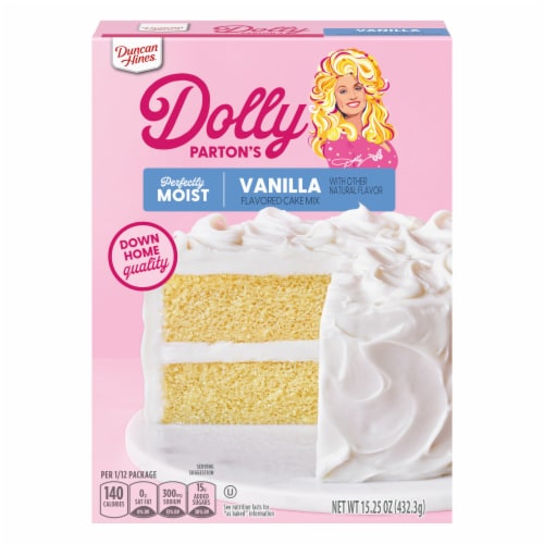 Duncan Hines® Dolly Parton's Vanilla Flavored Cake Mix Perspective: front