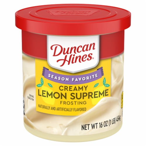 Duncan Hines Creamy Lemon Supreme Frosting Perspective: front