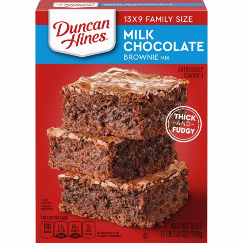 Duncan Hines® Milk Chocolate Brownie Mix Perspective: front