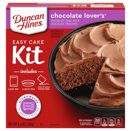 Duncan Hines® Chocolate Lover's® Easy Cake Kit Perspective: front