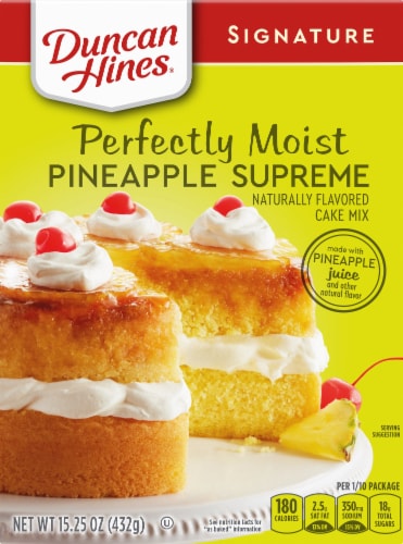 Duncan Hines Signature Pineapple Supreme Cake Mix Perspective: front