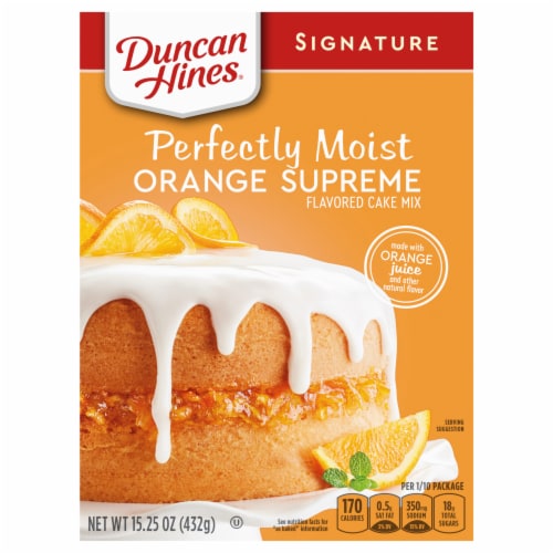 Duncan Hines Signature Orange Supreme Cake Mix Perspective: front