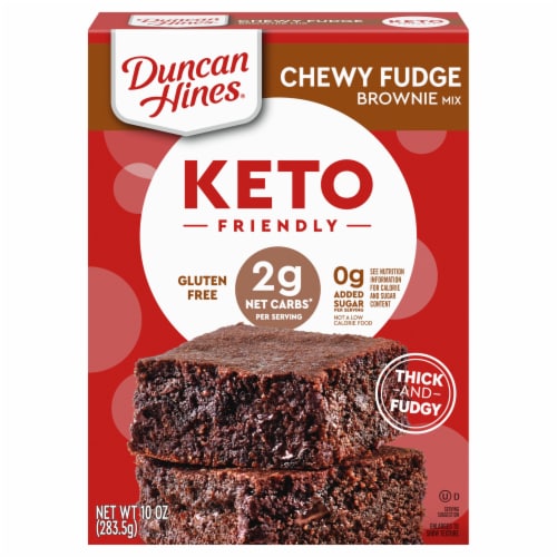 Duncan Hines® Keto Friendly Chewy Fudge Brownie Mix Perspective: front