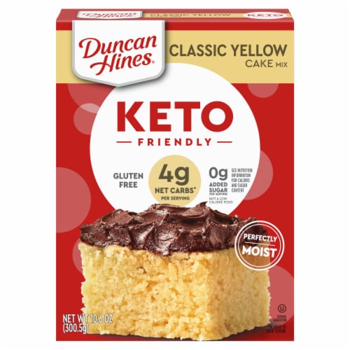 Duncan Hines Keto Friendly Classic Yellow Cake Mix Perspective: front