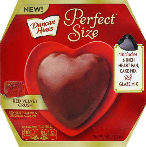 Duncan Hines Red Velvet Crush Cake Mix Perspective: front