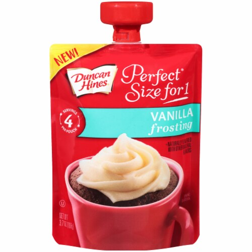 Duncan Hines Perfect Size for 1 Vanilla Frosting Perspective: front