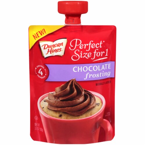 Duncan Hines Perfect Size for 1 Chocolate Frosting Perspective: front