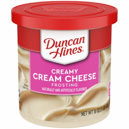 Duncan Hines Creamy Cream Cheese Frosting Perspective: front