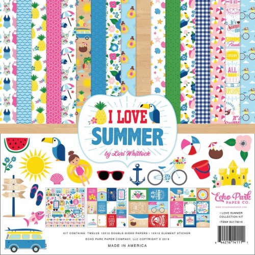 Echo Park Collection Kit 12 X12 -I Love Summer Perspective: front