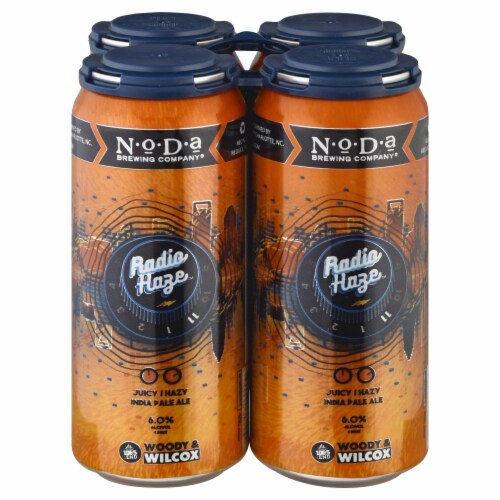NoDa Brewing Company® Radio Haze India Pale Ale Perspective: front