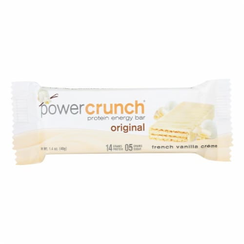 Power Crunch Bar French Vanilla Cream Perspective: front