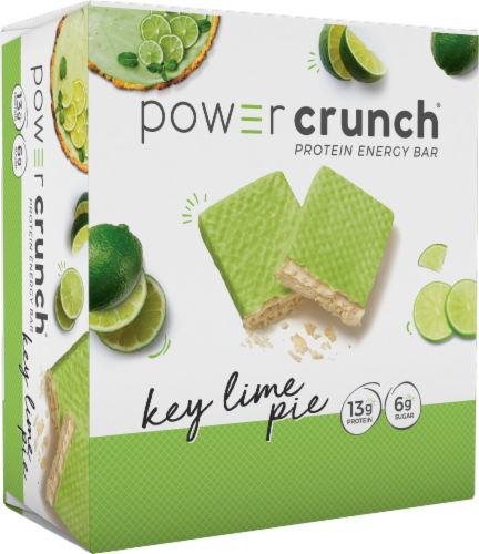 Power Crunch® Key Lime Pie Protein Energy Bar Perspective: front