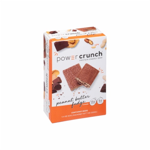 Power Crunch® Peanut Butter Fudge Protein Energy Bars Perspective: front