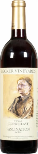 Becker Vineyards Iconoclast Fascination Red Blend Texas Wine Perspective: front