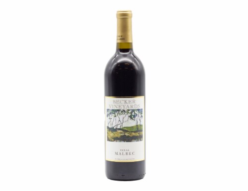 Becker Vineyards Texas Malbec Red Wine Perspective: front