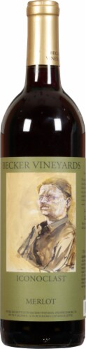 Becker Vineyards Iconoclast Merlot Perspective: front