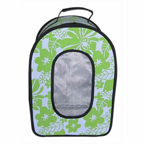 A&E Cage HB1506S Green 14.5 X 10.5 X 7 In. Small Soft Sided Travel Carrier Perspective: front
